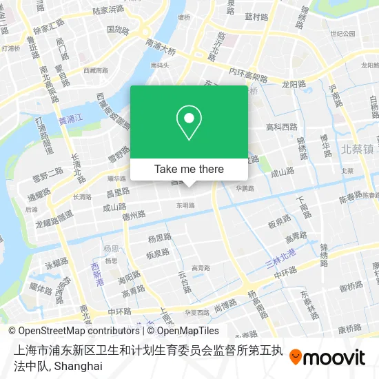 上海市浦东新区卫生和计划生育委员会监督所第五执法中队 map