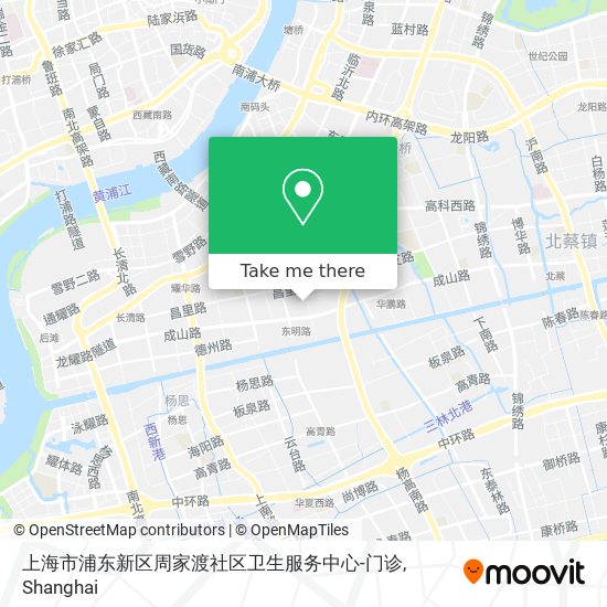 上海市浦东新区周家渡社区卫生服务中心-门诊 map