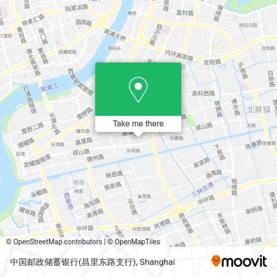 中国邮政储蓄银行(昌里东路支行) map