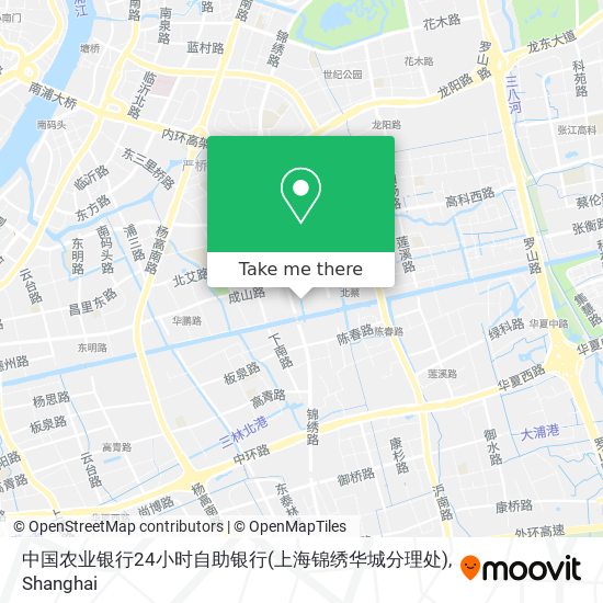 中国农业银行24小时自助银行(上海锦绣华城分理处) map