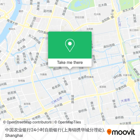 中国农业银行24小时自助银行(上海锦绣华城分理处) map