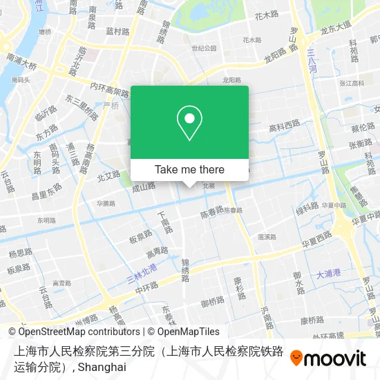 上海市人民检察院第三分院（上海市人民检察院铁路运输分院） map