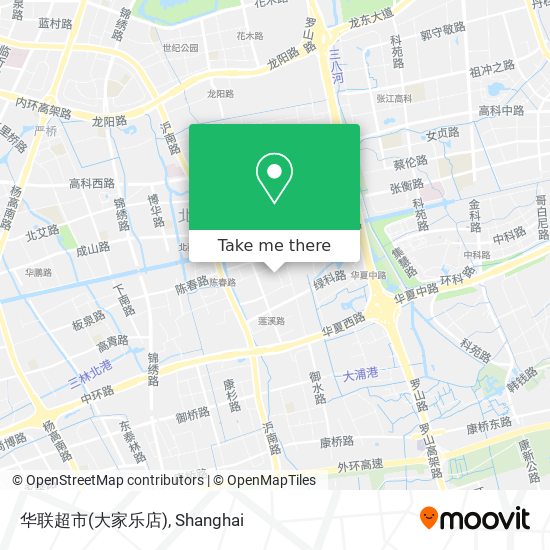 华联超市(大家乐店) map