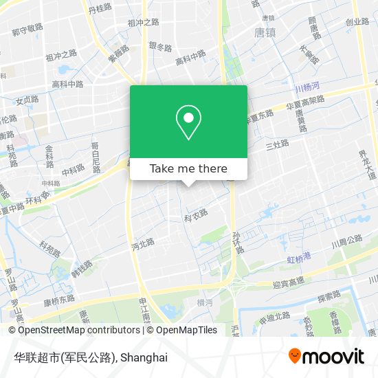 华联超市(军民公路) map