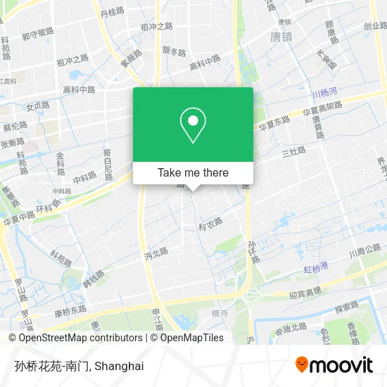 孙桥花苑-南门 map