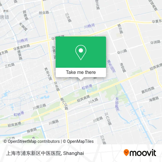 上海市浦东新区中医医院 map