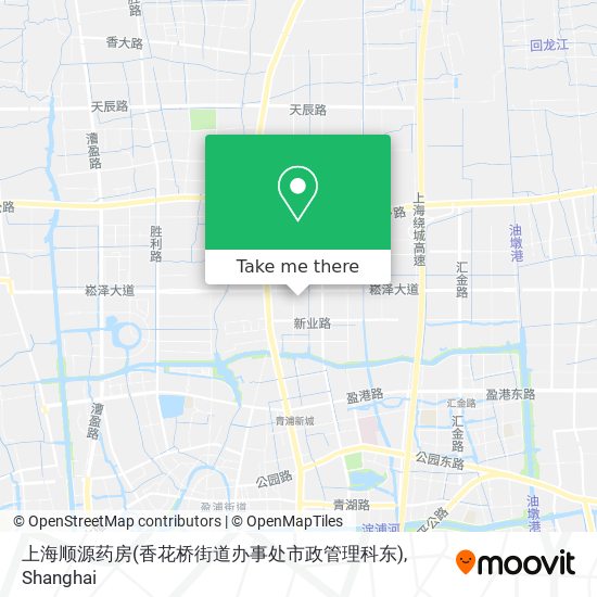上海顺源药房(香花桥街道办事处市政管理科东) map