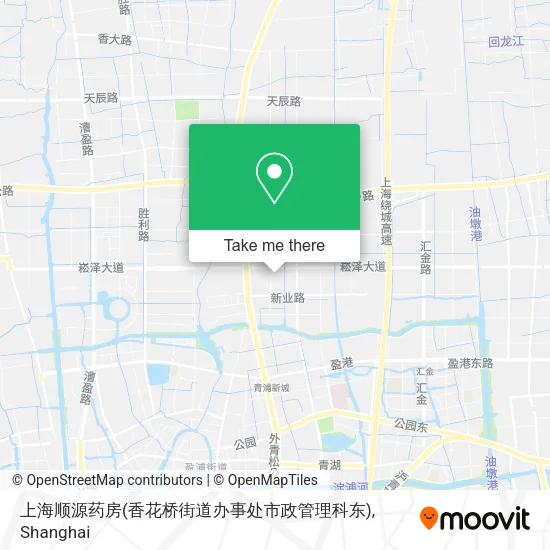 上海顺源药房(香花桥街道办事处市政管理科东) map