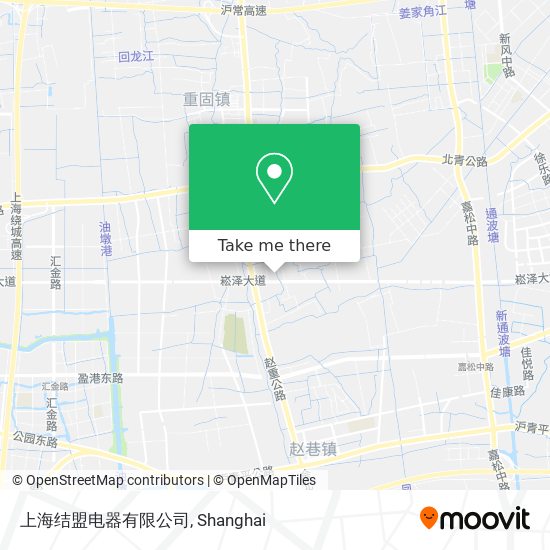 上海结盟电器有限公司 map