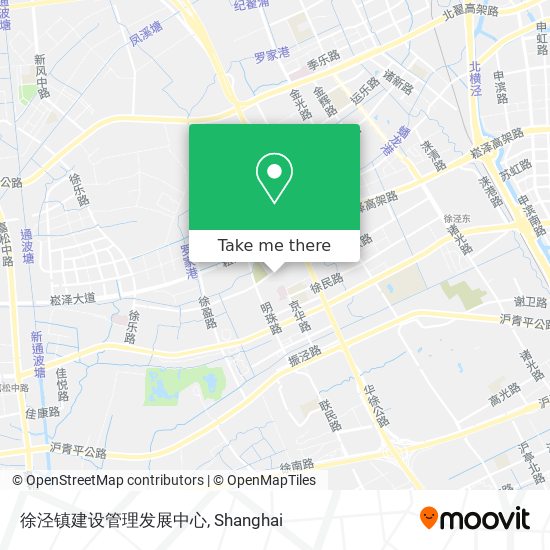 徐泾镇建设管理发展中心 map