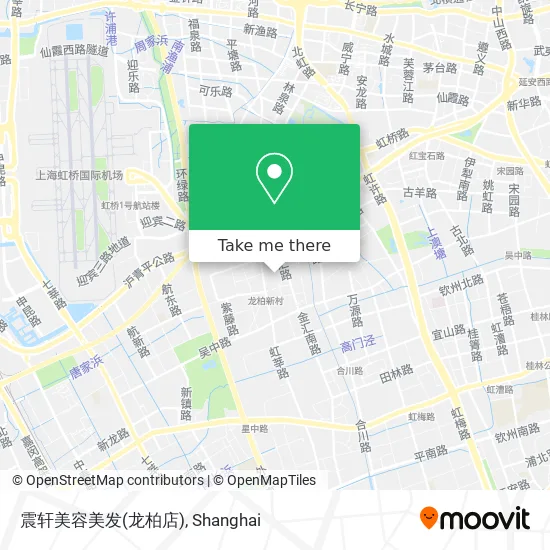 震轩美容美发(龙柏店) map