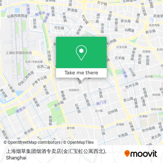 上海烟草集团烟酒专卖店(金汇宝虹公寓西北) map