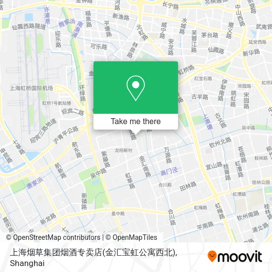 上海烟草集团烟酒专卖店(金汇宝虹公寓西北) map