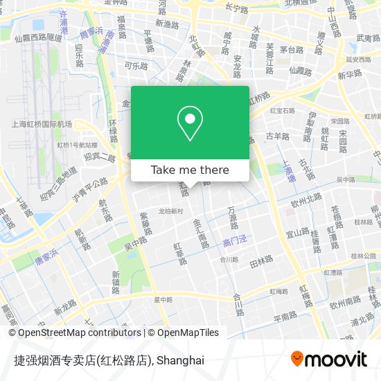 捷强烟酒专卖店(红松路店) map