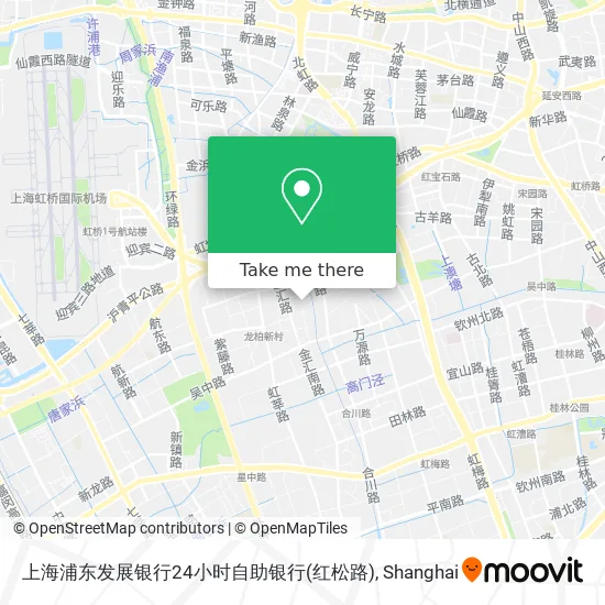上海浦东发展银行24小时自助银行(红松路) map