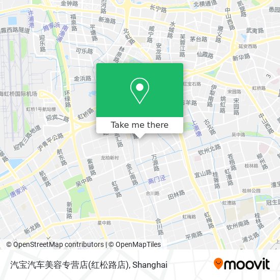 汽宝汽车美容专营店(红松路店) map