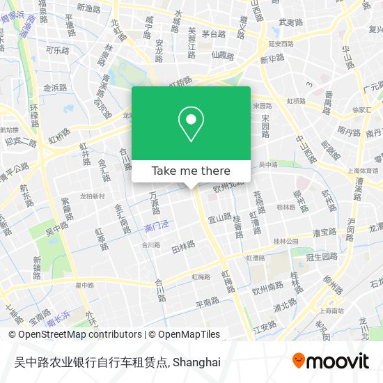 吴中路农业银行自行车租赁点 map