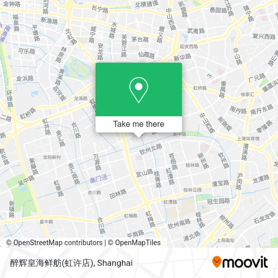 醉辉皇海鲜舫(虹许店) map
