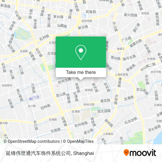 延锋伟世通汽车饰件系统公司 map