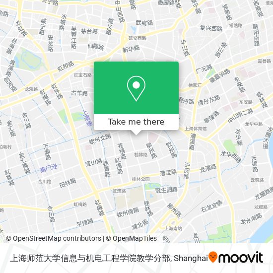 上海师范大学信息与机电工程学院教学分部 map