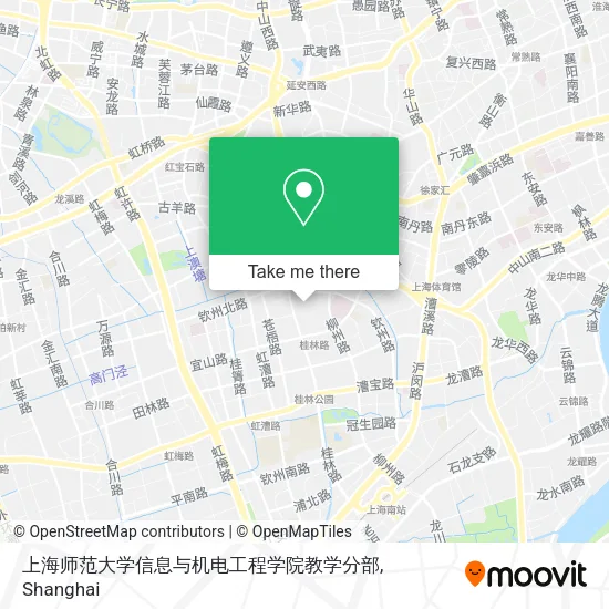 上海师范大学信息与机电工程学院教学分部 map