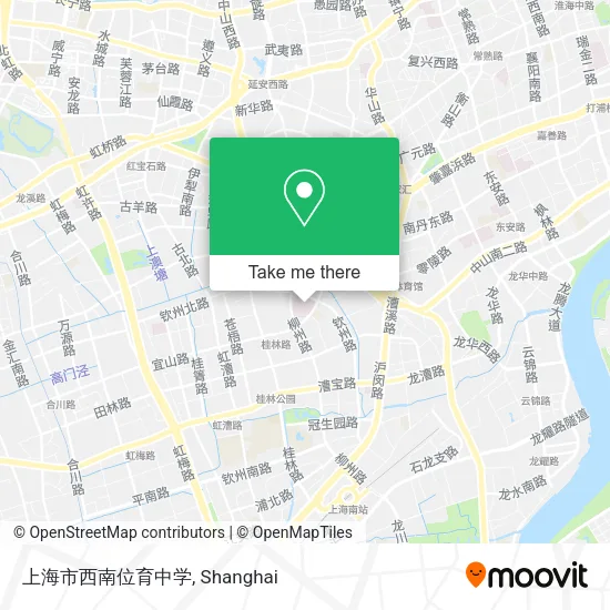 上海市西南位育中学 map