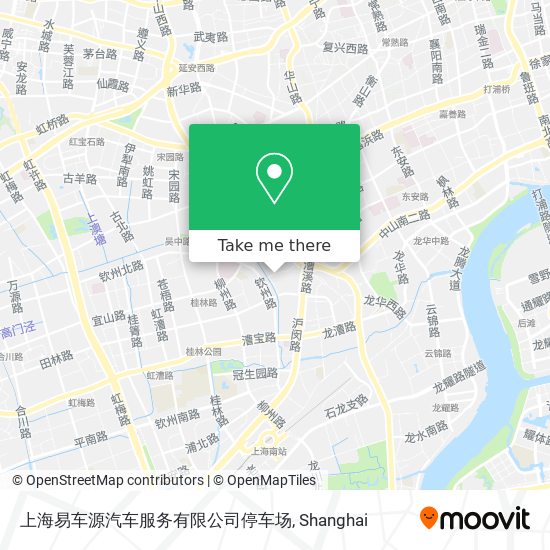 上海易车源汽车服务有限公司停车场 map