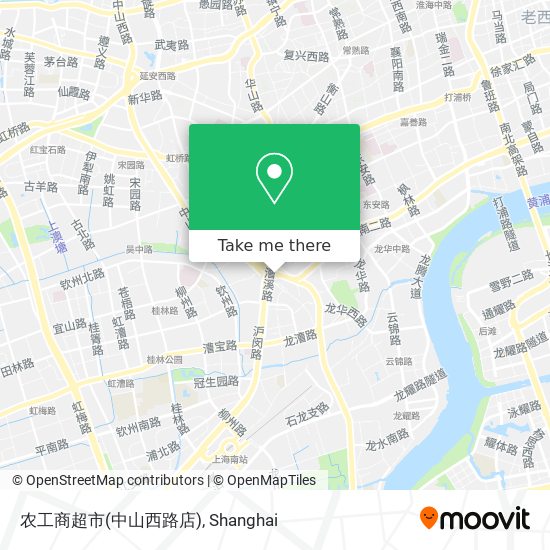 农工商超市(中山西路店) map