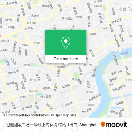 飞洲国际广场一号线上海体育馆站-1出口 map