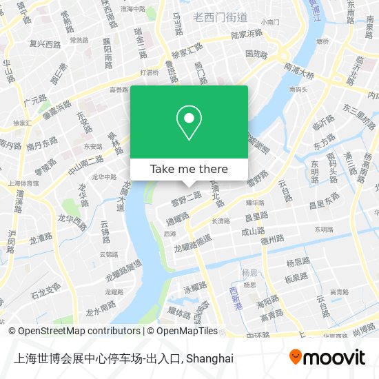 上海世博会展中心停车场-出入口 map