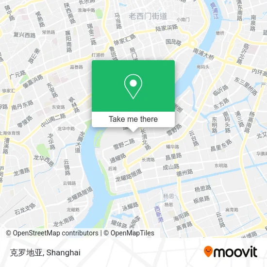 克罗地亚 map