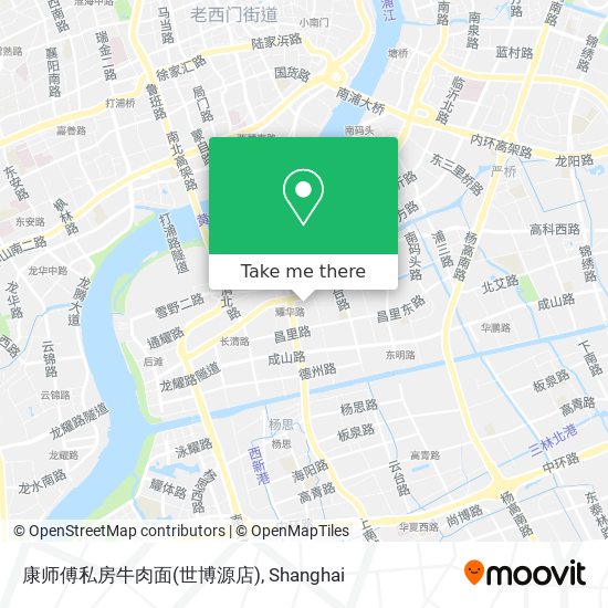 康师傅私房牛肉面(世博源店) map