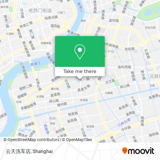 云天洗车店 map