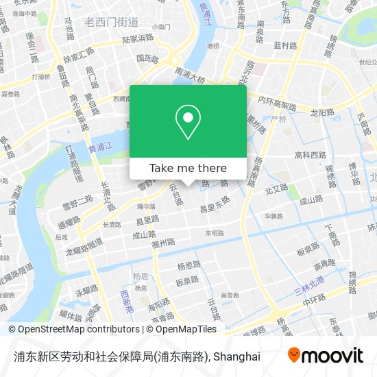 浦东新区劳动和社会保障局(浦东南路) map
