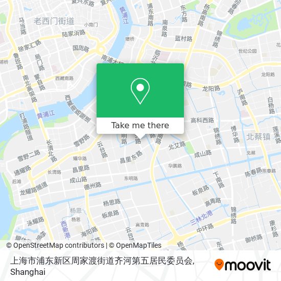 上海市浦东新区周家渡街道齐河第五居民委员会 map