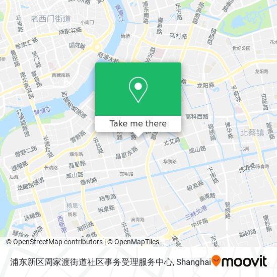 浦东新区周家渡街道社区事务受理服务中心 map