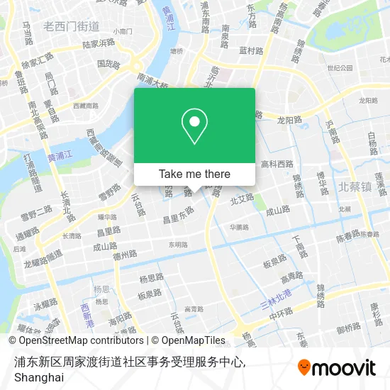 浦东新区周家渡街道社区事务受理服务中心 map