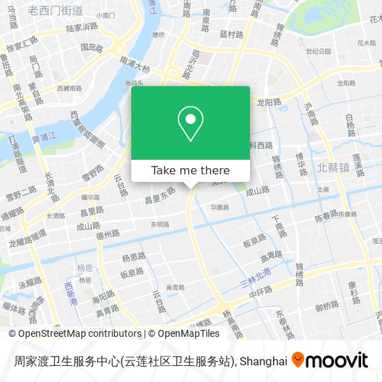 周家渡卫生服务中心(云莲社区卫生服务站) map