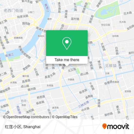 红莲小区 map