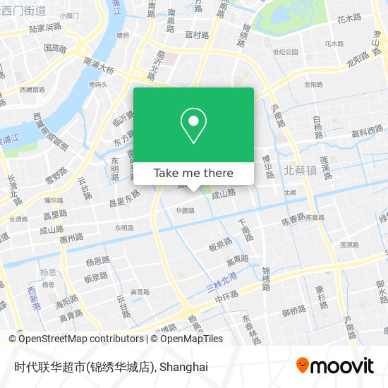 时代联华超市(锦绣华城店) map