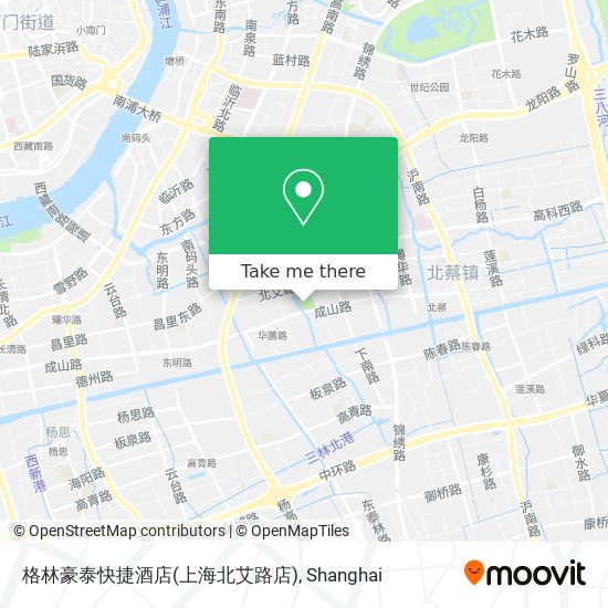 格林豪泰快捷酒店(上海北艾路店) map