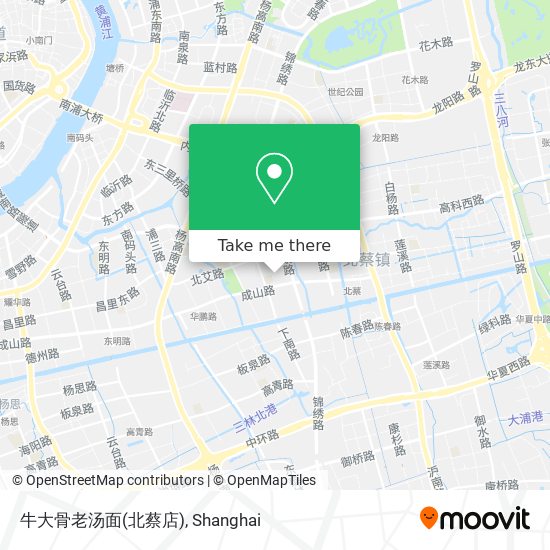 牛大骨老汤面(北蔡店) map