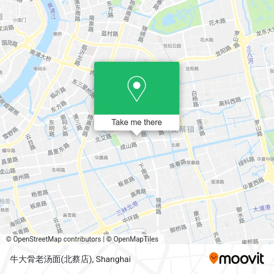 牛大骨老汤面(北蔡店) map