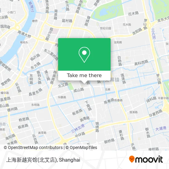 上海新越宾馆(北艾店) map