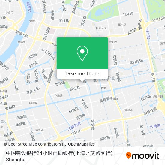 中国建设银行24小时自助银行(上海北艾路支行) map