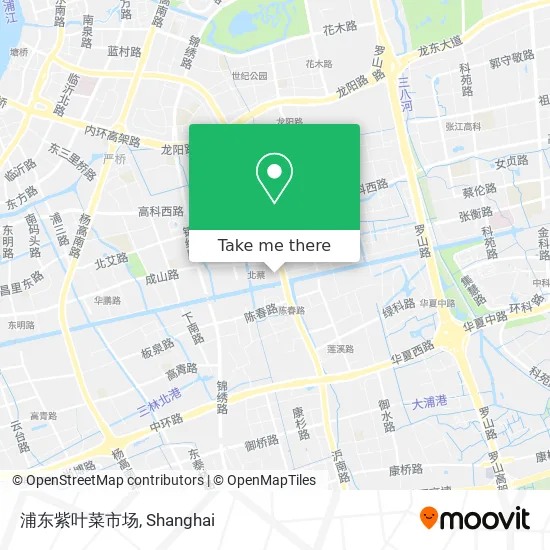 浦东紫叶菜市场 map