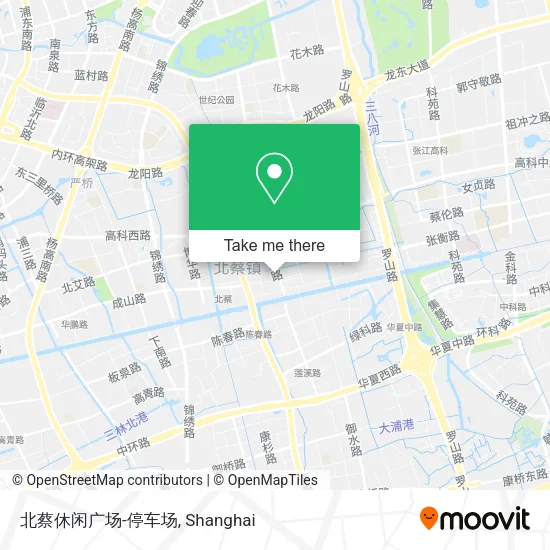北蔡休闲广场-停车场 map