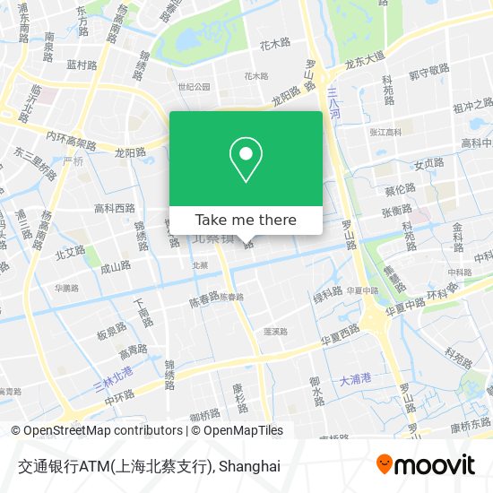 交通银行ATM(上海北蔡支行) map