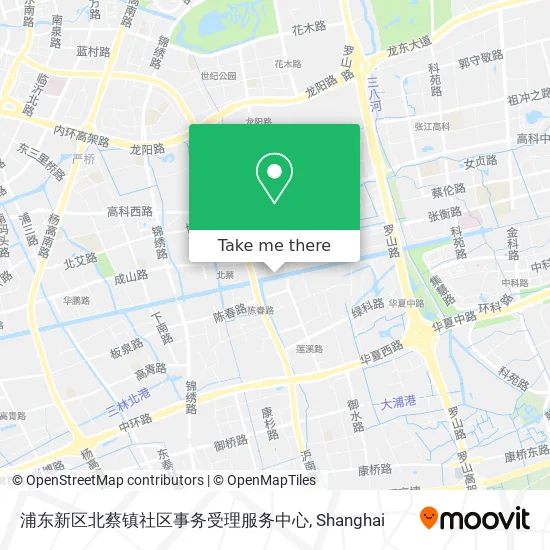 浦东新区北蔡镇社区事务受理服务中心 map