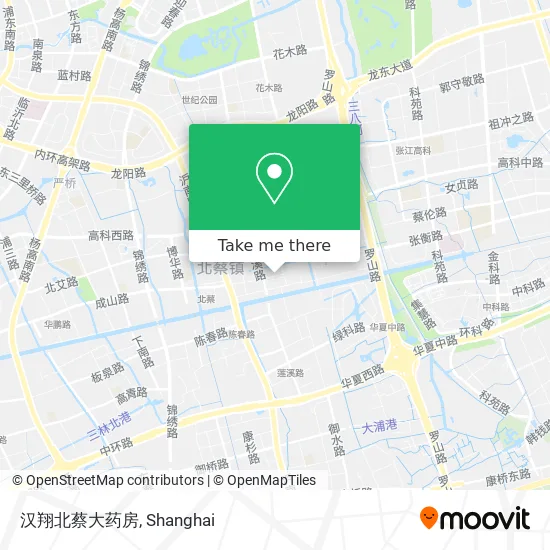 汉翔北蔡大药房 map